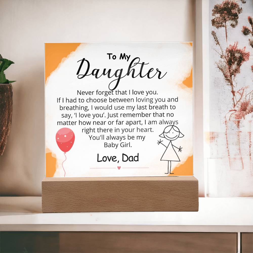 To My Daughter - My Forever Baby Girl