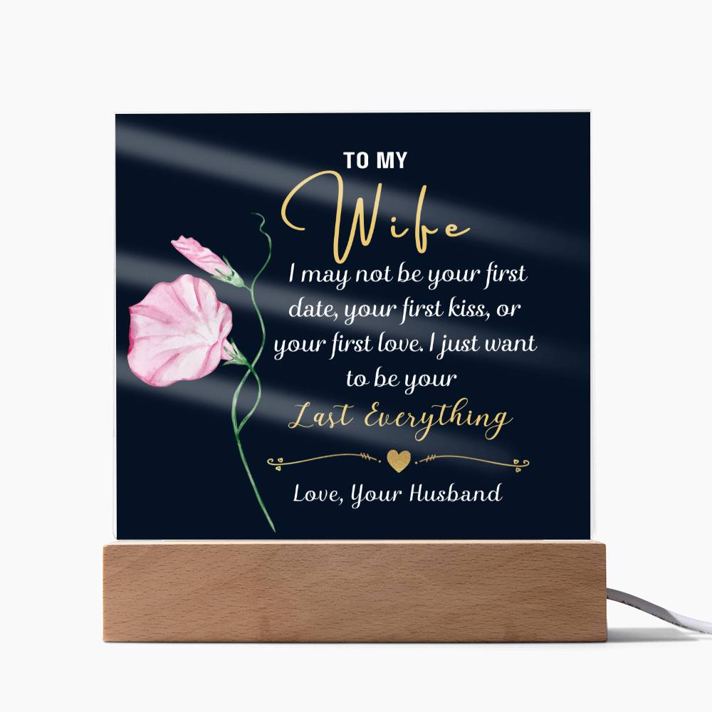 A Lasting Promise to My Wife Acrylic Plaque