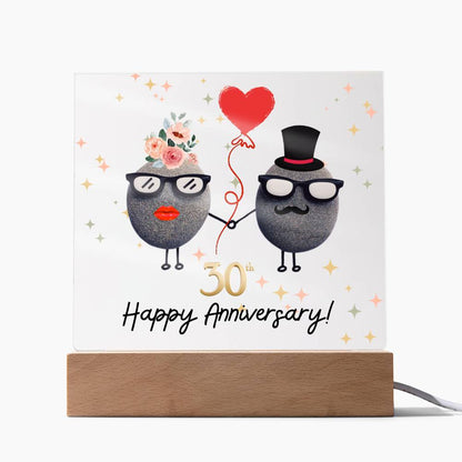 Personalized Anniversary Acrylic Plaque for couple