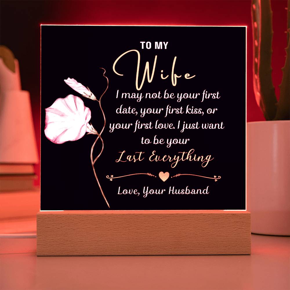 A Lasting Promise to My Wife Acrylic Plaque