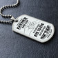 Father & Son Always Heart To Heart - Military Ball Chain - Silver
