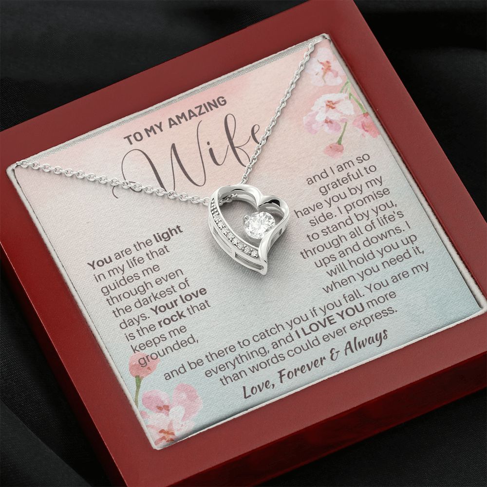 Wife - You Are The Light of My Life - FL Necklace -Luxury Box with LED