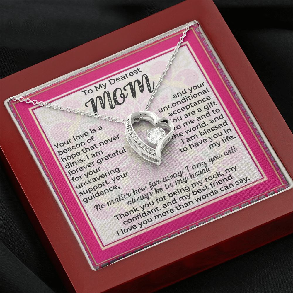 Mom Your love is a beacon of  hope - FL Necklace - Lux Box (w/LED)