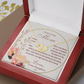Mom - I Can Always Count On You Everlasting Love Necklace - Mahogany Lux Box (w/LED)