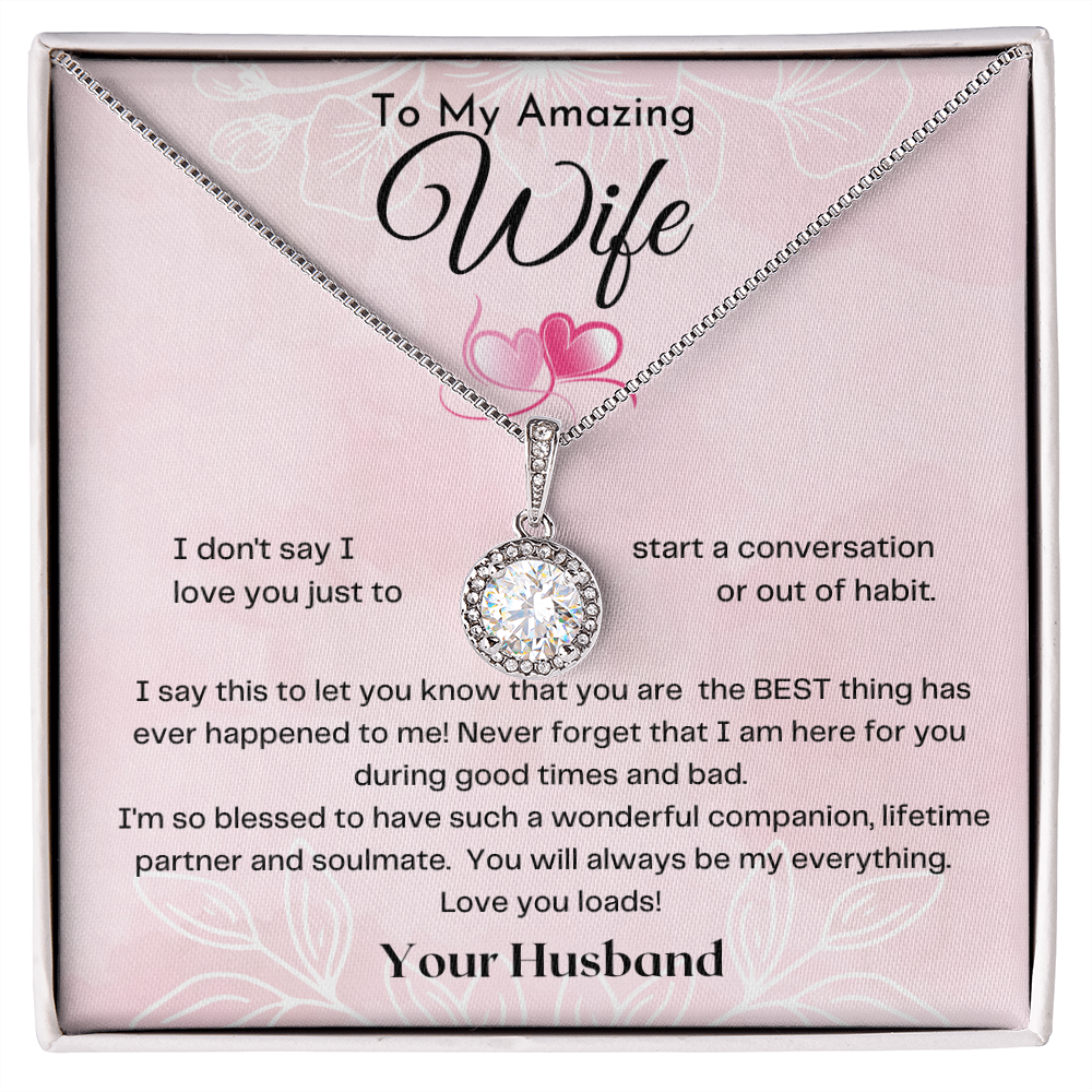 Wife Necklace - You Will Always Be My Everything  Standard Box