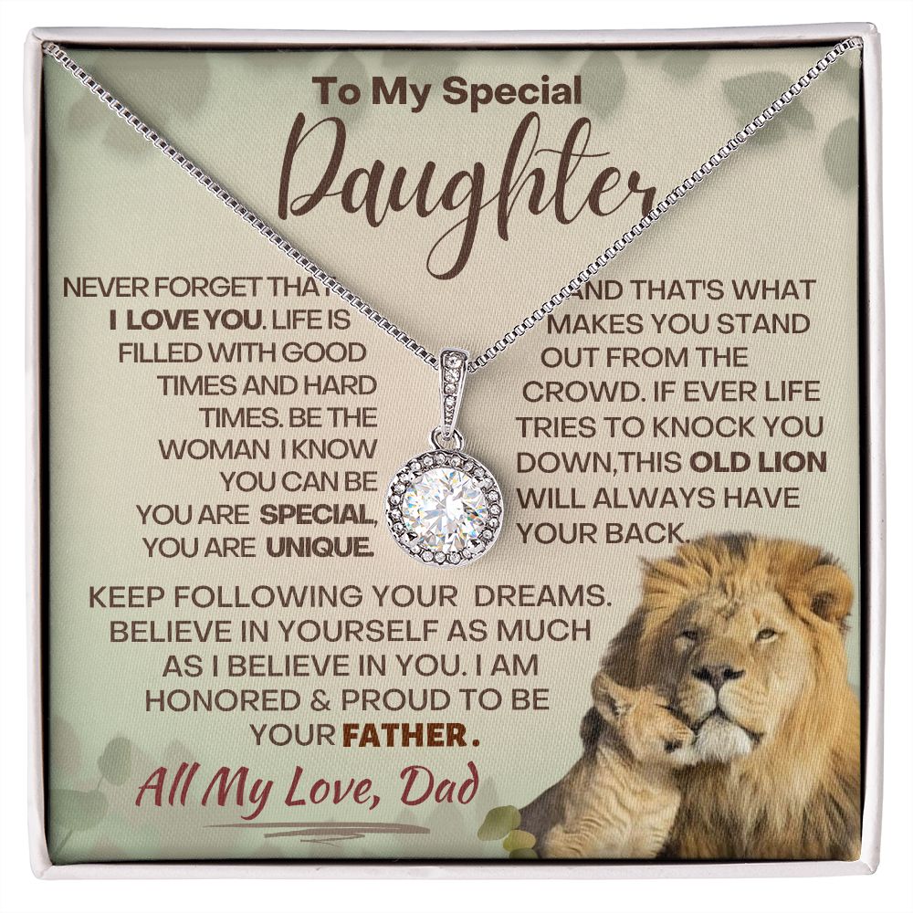 Daughter - Believe - Eternal Hope Necklace - Silver - Standard Box