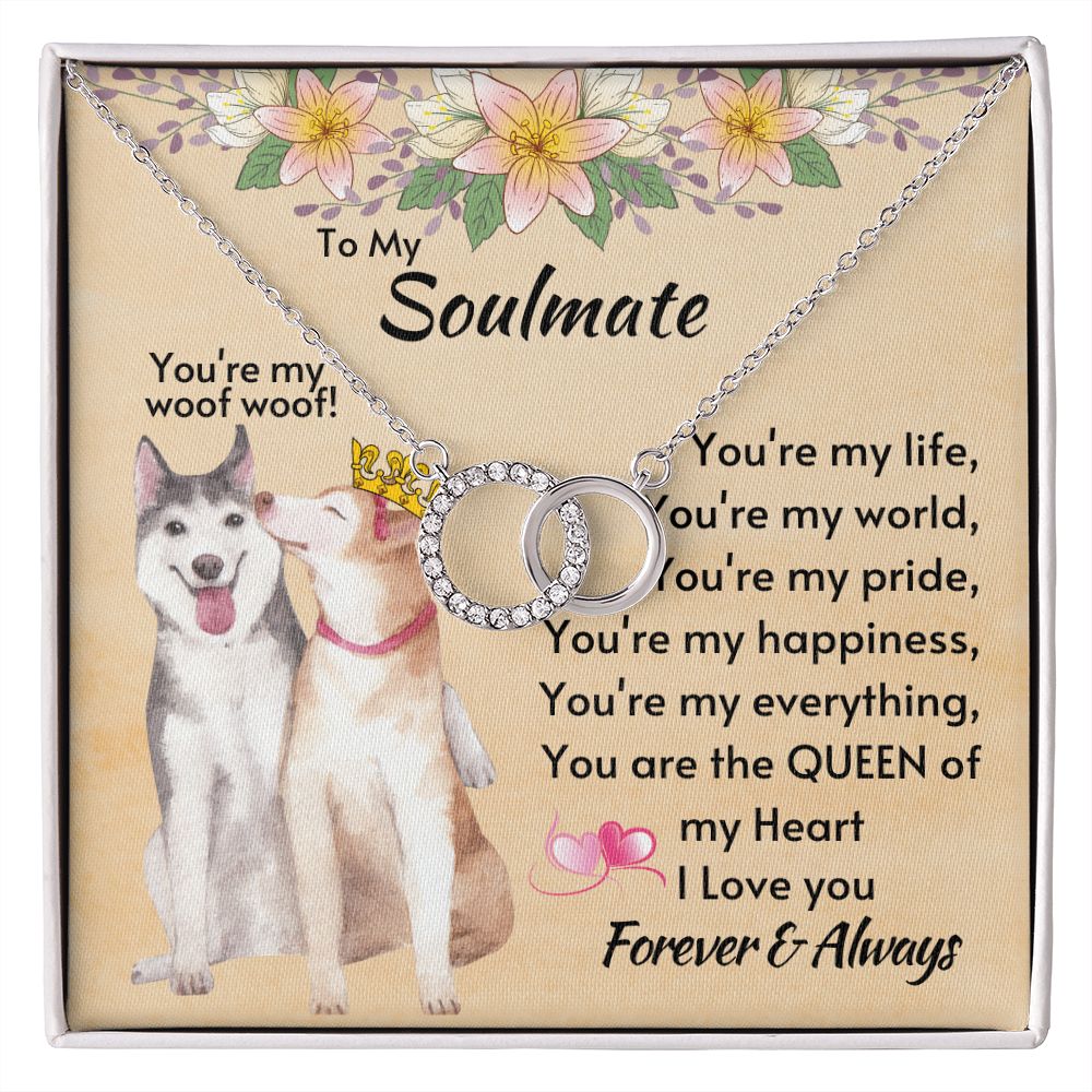 To My Soulmate - You're My Perfect Pair Necklace Standard Box