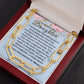 Daughter - You Are Always In My Heart  Forever Linked Necklace -14k Yellow Gold - Mahogany Lux Box (w/LED)