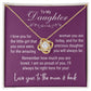 Daughter - I'll Always Be Right Here For You - yellow gold standard box