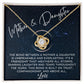 Mother & Daughter - An Unbreakable and Everlasting Bond  LK Necklace - Gold - Standard Box