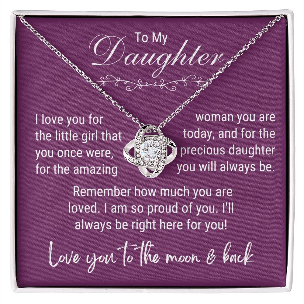 Daughter - I'll Always Be Right Here For You - white gold standard box
