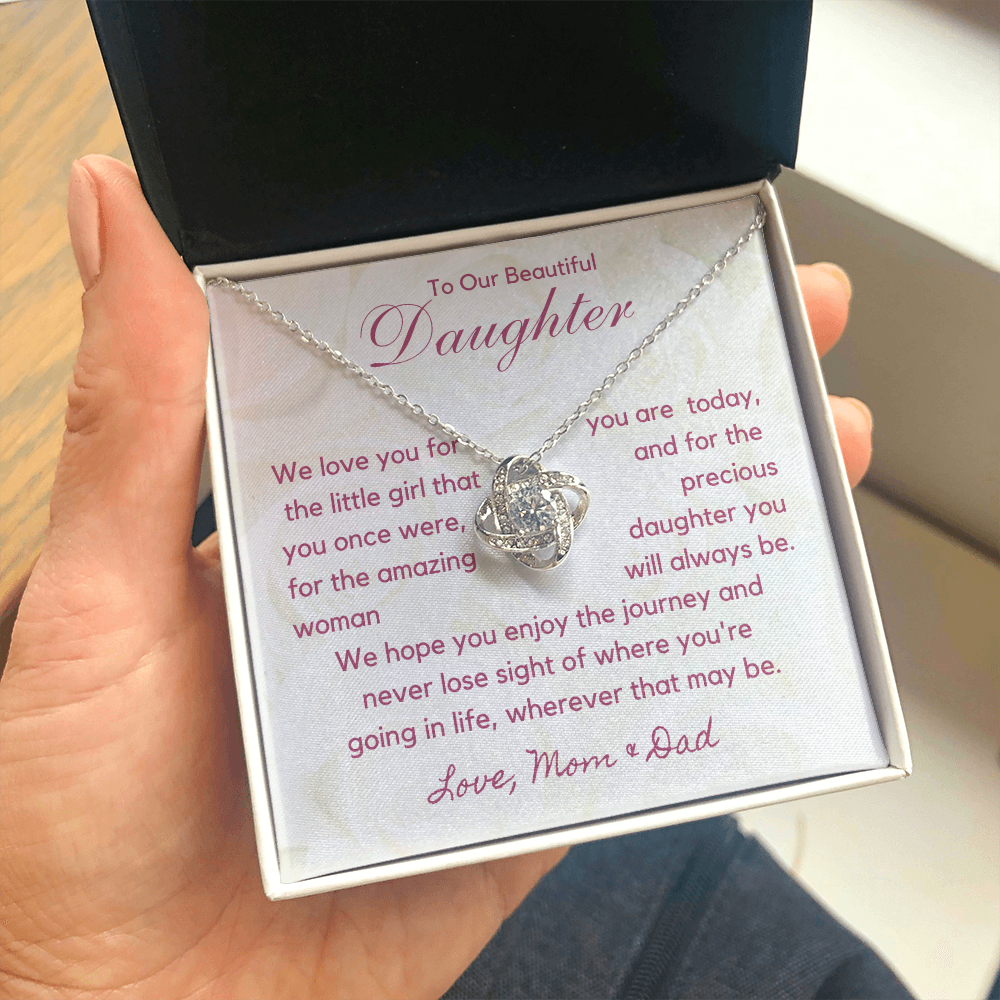 To Our Beautiful Daughter - You Are Amazing - Yellow Gold - Mahogany Lux Box (w/LED)