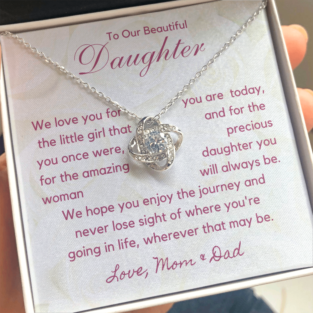 To Our Beautiful Daughter - You Are Amazing - White Gold - Standard Box