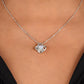 14k white gold Love Knot Necklace