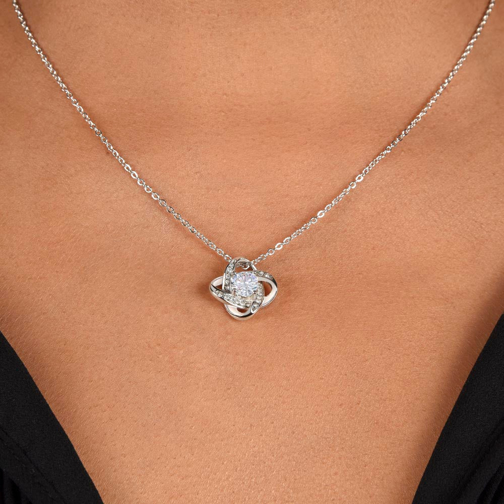 Love Knot Necklace - Silver