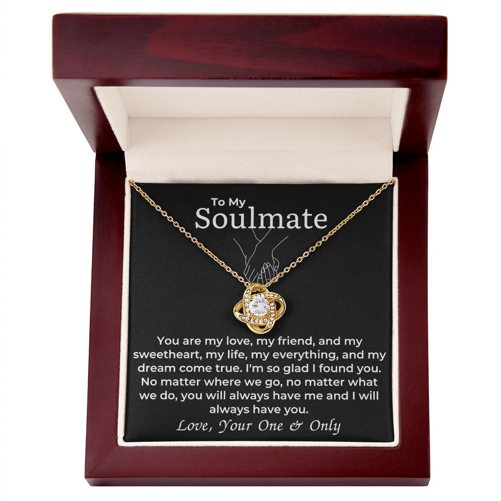 Soulmate - You Will Always Have Me - LK Necklace - 18k yellow gold - Lux Box (w/LED)