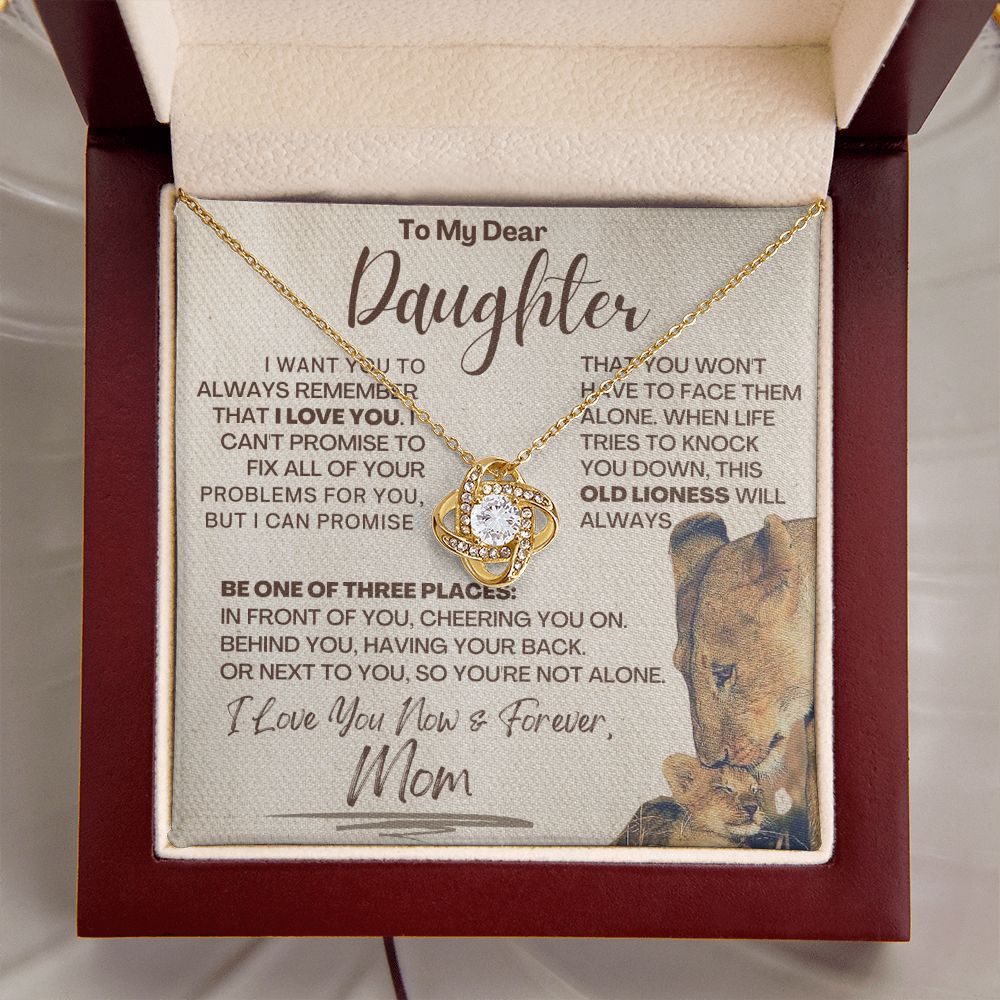 Daughter - Three Places LK Necklace - Gold Luxury Box (w/LED)