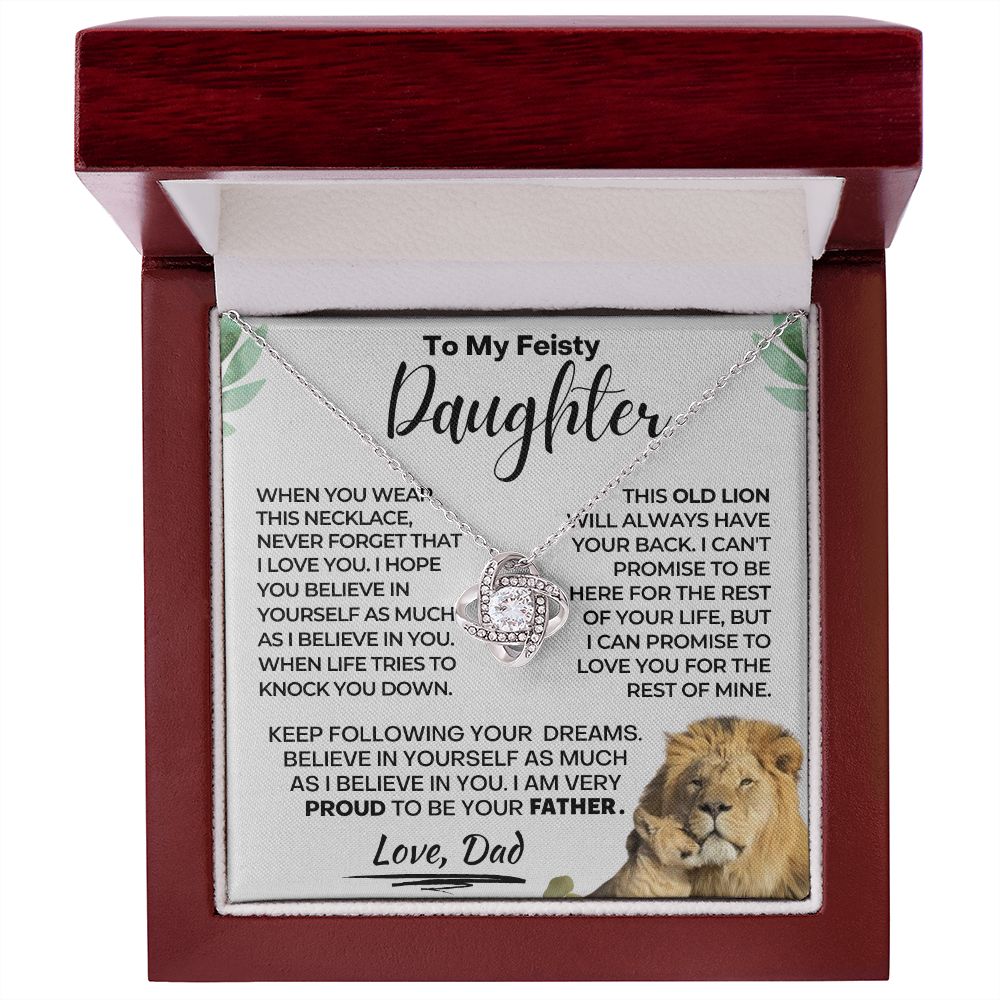 Feisty Daughter - Never Forget I love You - LK Necklace D2D001