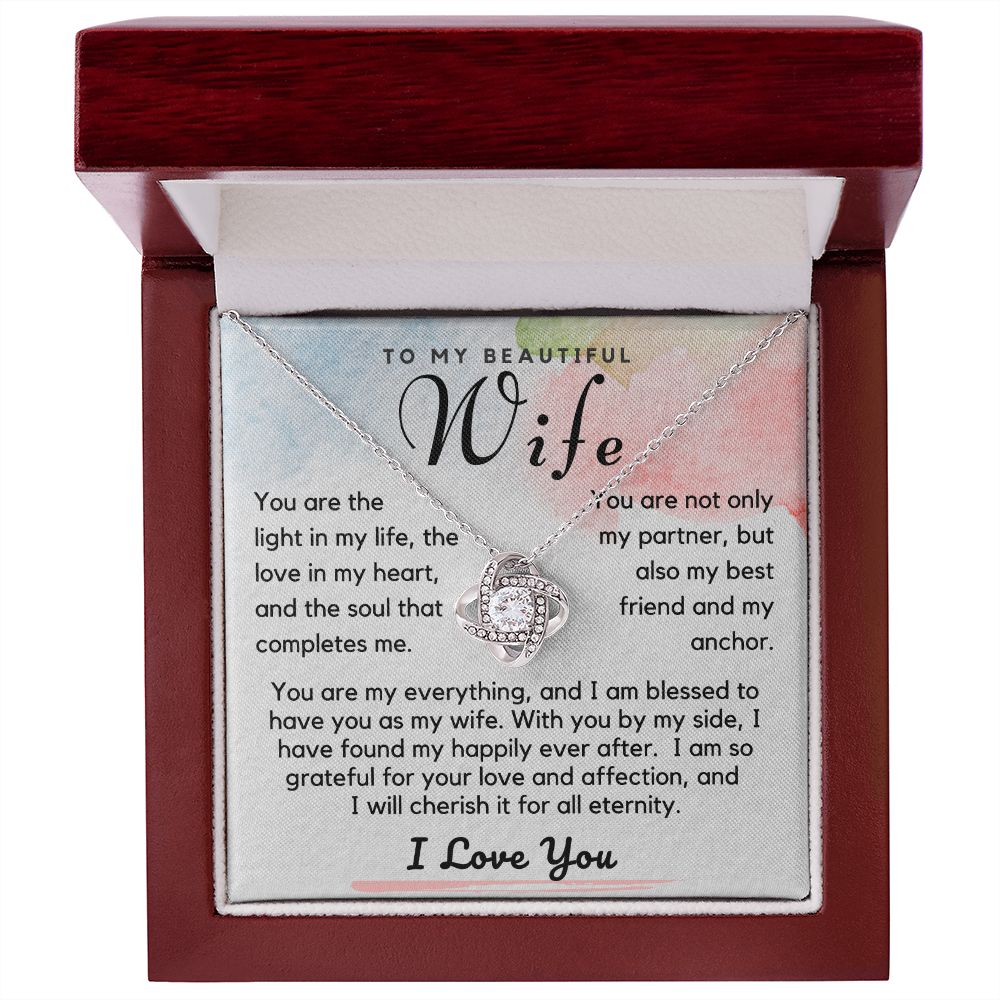 Wife - You are the Love In My Heart - silver - Lux Box (w/LED)