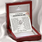 Daughter-In-Law - Love Made You Our Daughter - Silver LK Necklace - Luxury Box (w/LED)