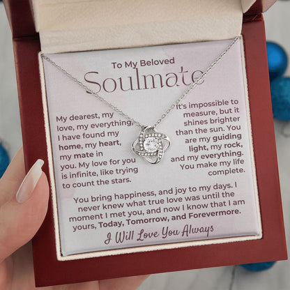 Soulmate - You Are My Guiding Light and Rock - Silver - Lux Box (w/LED)