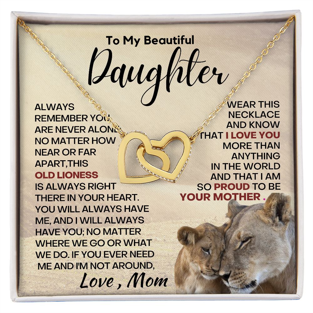 Daughter - You Will Always Have Me IH Necklace - Gold - Standard Box