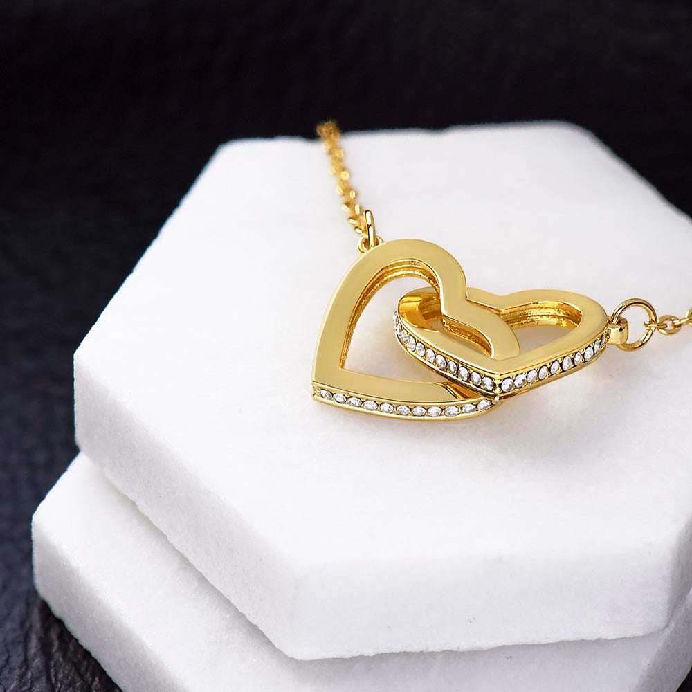 Interlocking Hearts Gold Necklace