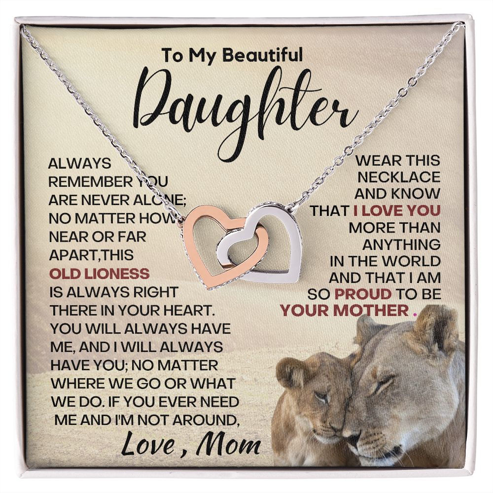 Daughter - You Will Always Have Me IH Necklace - Silver- Standard Box