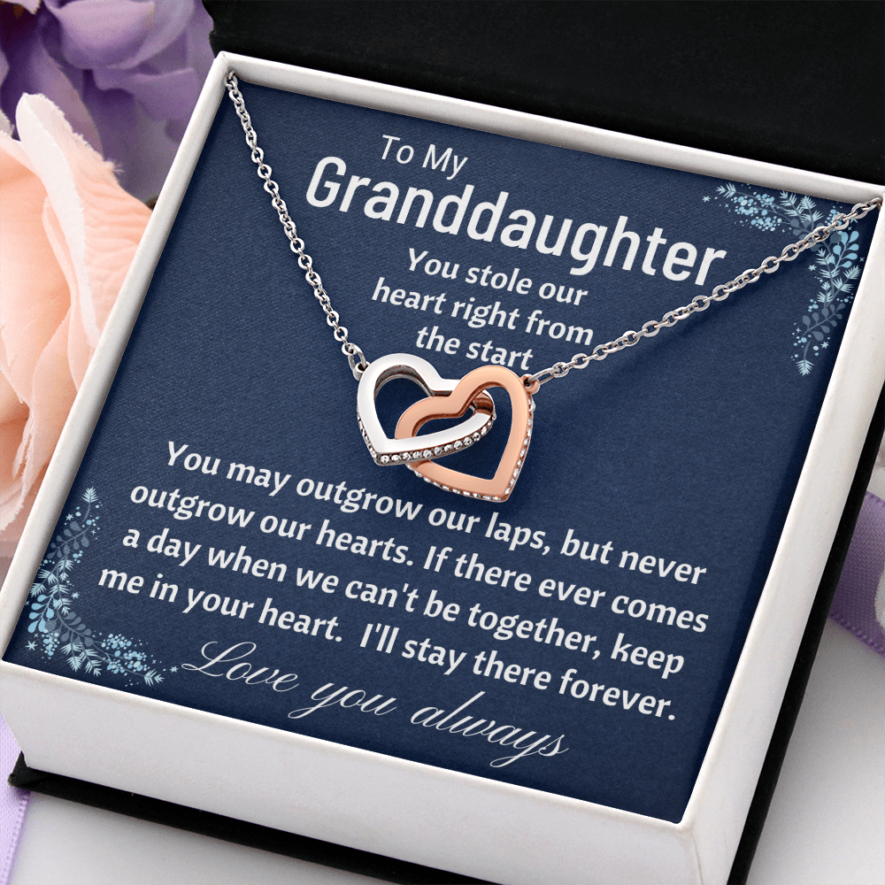 To My Granddaughter - You Stole Our Heart silver Standard box