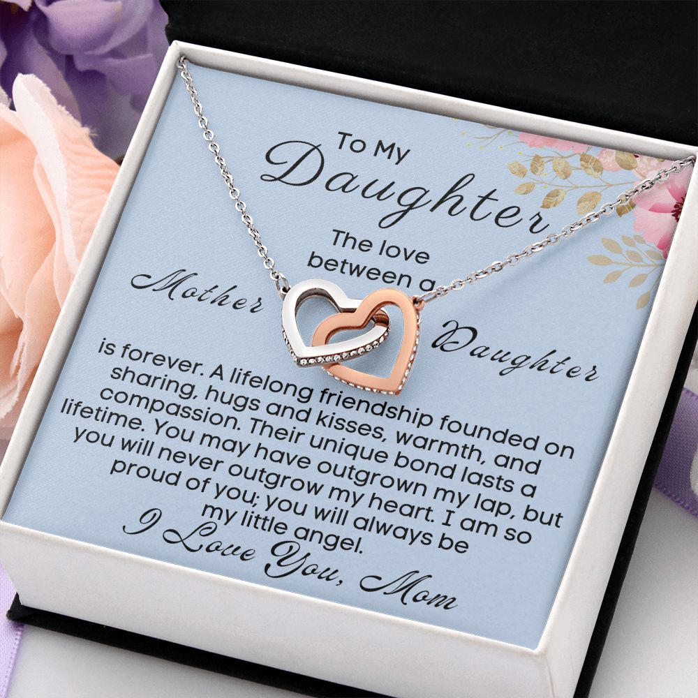 To My Daughter - The Love Between A Mother & Daughter Is Forever - silver Standard box