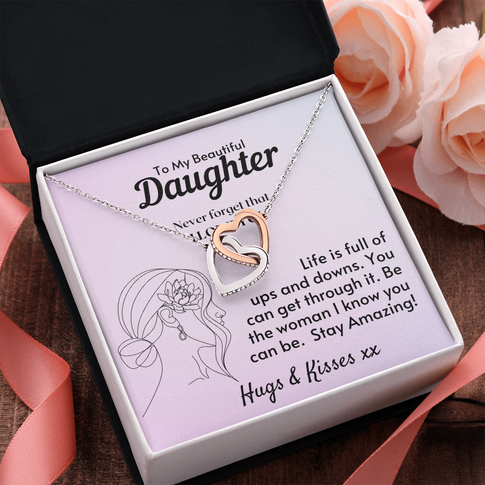 To My Beautiful Daughter - Stay Amazing Necklace - Silver - Standard Box