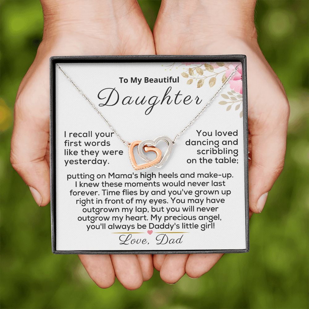 To My Beautiful Daughter - You'll Always be Daddy's Little Girl - Silver - UCG Standard Box