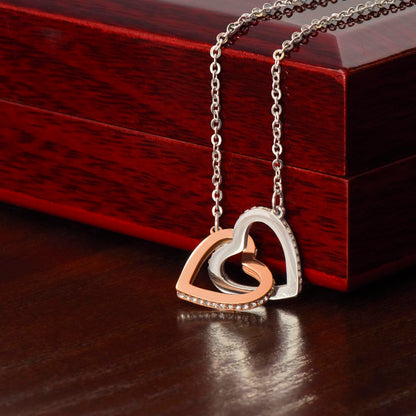 Silver  Interlocking hearts Necklace