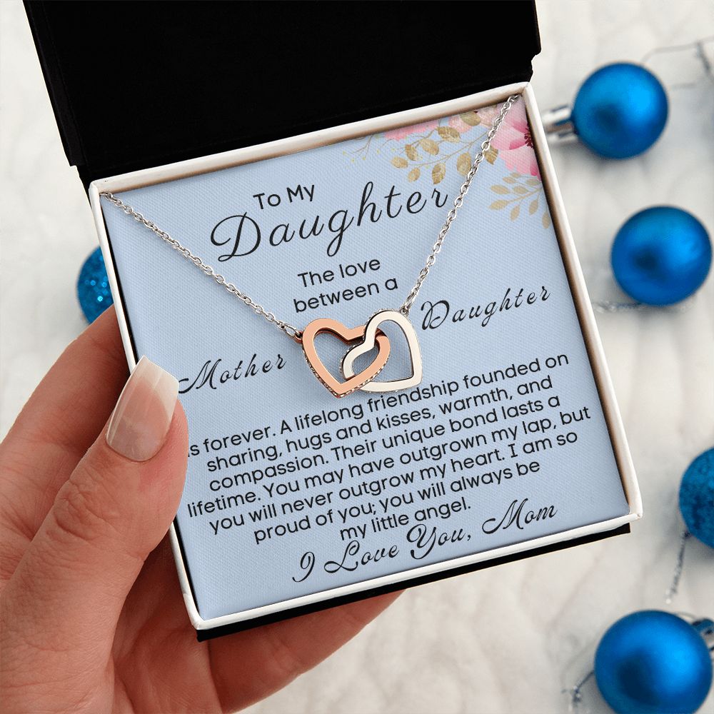 To My Daughter - The Love Between A Mother & Daughter Is Forever - silver Standard box