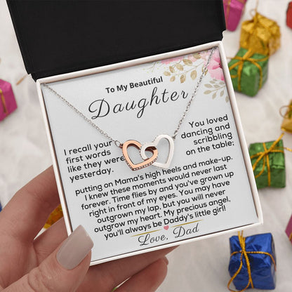 To My Beautiful Daughter - You'll Always be Daddy's Little Girl - Silver - Standard Box