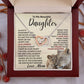 Daughter - You Will Always Have Me IH Necklace - Silver- Luxury Box (w/LED)