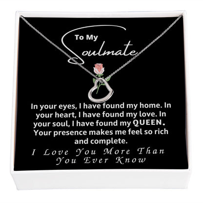 Soulmate - I Have Found My Love - Delicate Heart - 14k white gold - standard box