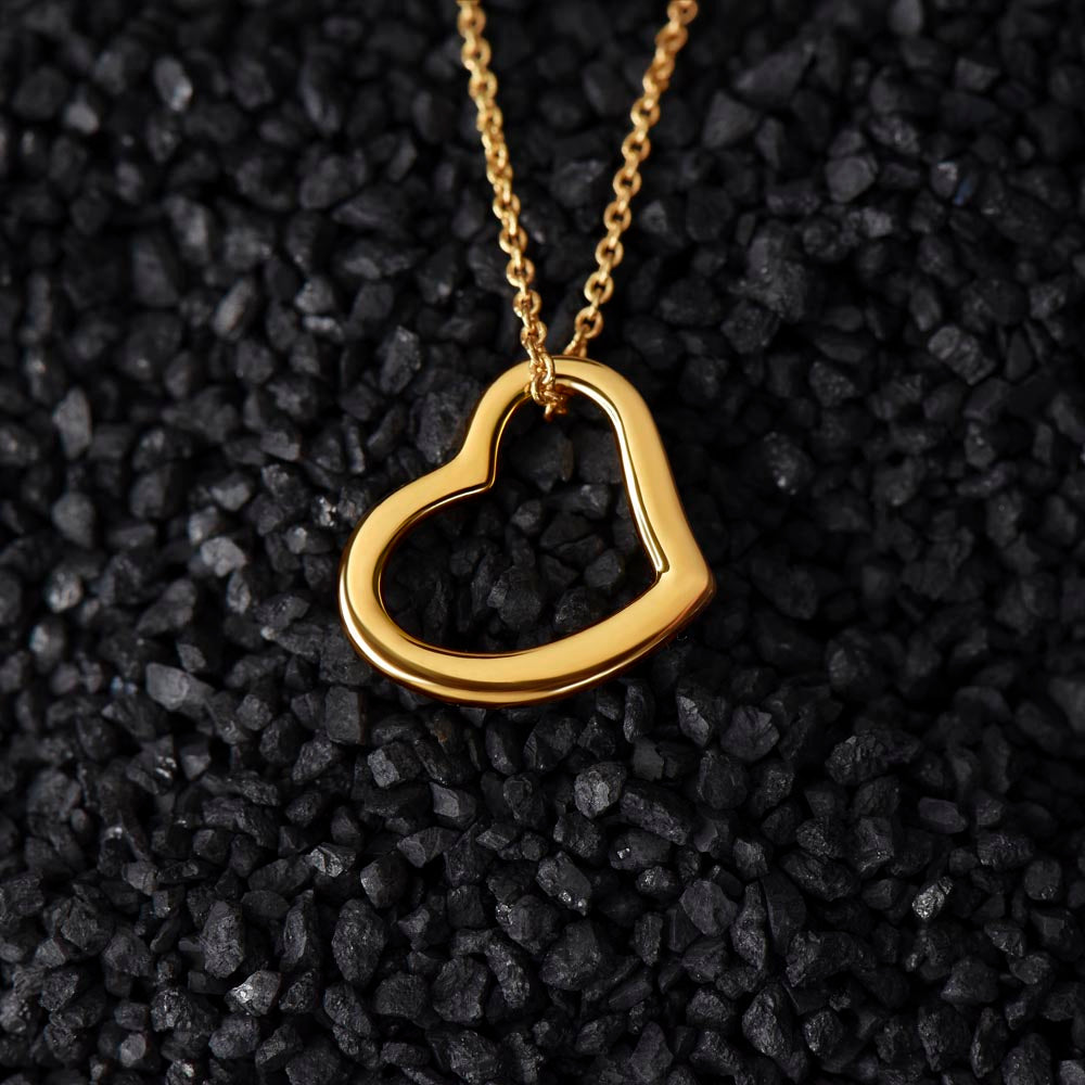 Gold  Delicate Heart Necklace