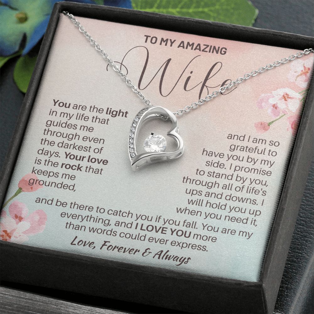 Wife - You Are The Light of My Life - FL Necklace -Standard Box