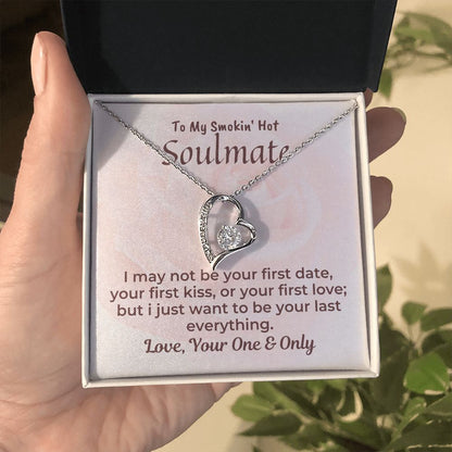 Smokin' Hot Soulmate - Forever Love Necklace - 14k white gold - Standard Box
