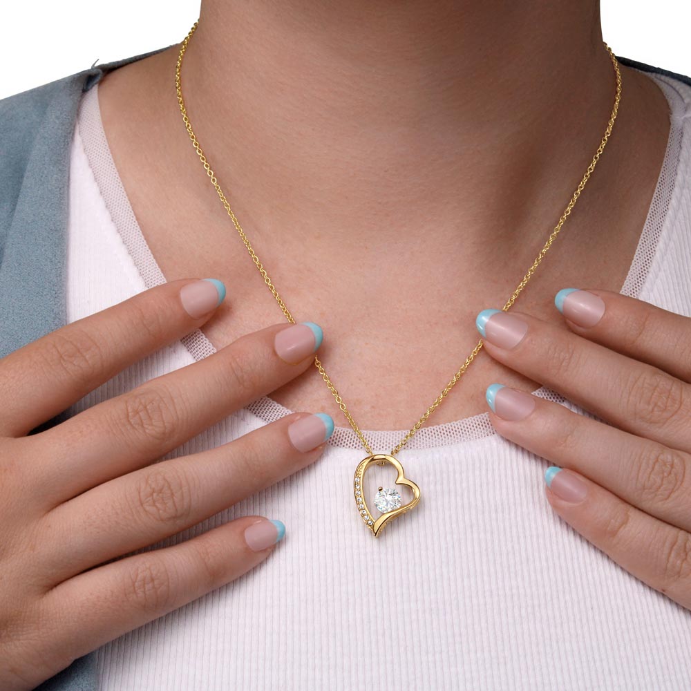 18k Yellow Gold Forever Love Necklace