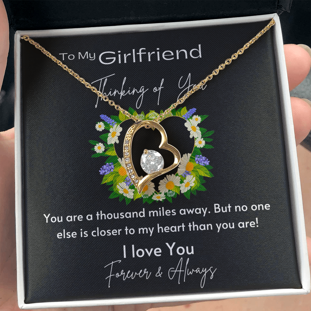 To My Girlfriend - Forever Love Necklace - Gold - Standard Box