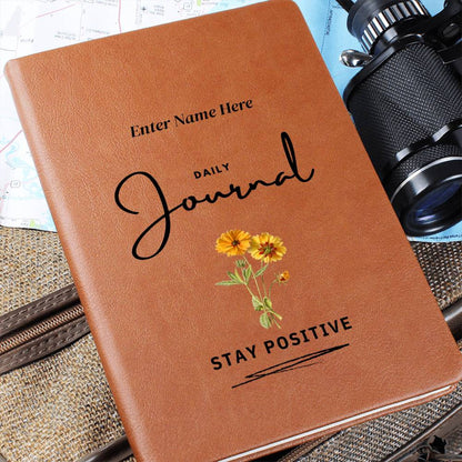 Personalized Motivational Journal - Stay Positive